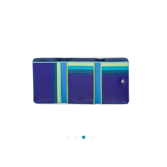 MYWALIT Medium Tri-fold Leather Wallet Seascape Card Holder Organizer - Picture 3 of 15